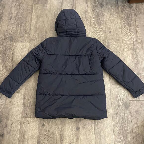 Banana Republic Men’s Hooded Puffer Jacket Size Large Navy - Picture 4 of 9